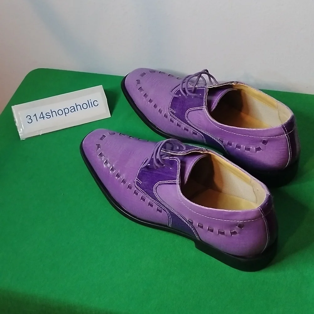 Boys Purple Dress Shoes